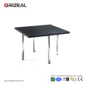 Mesa de centro cromada negra de Orizeal Square (OZ-OTB005)